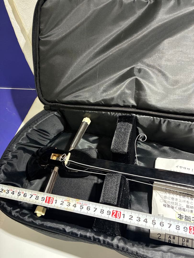 G）沖縄 民謡楽器 和楽器 三線 人工蛇皮 専用ケース付き 三線用つめ付き