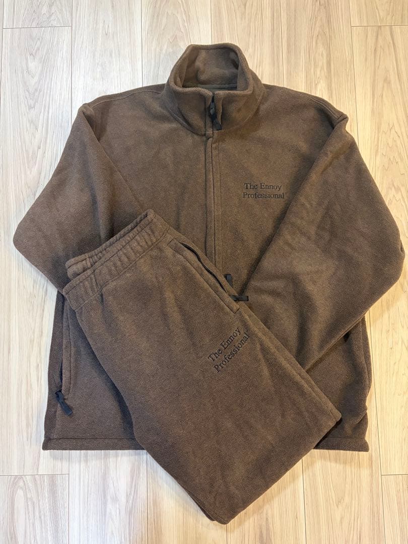 【特価】ENNOY スタイリスト私物　フリース　ブラウン　L