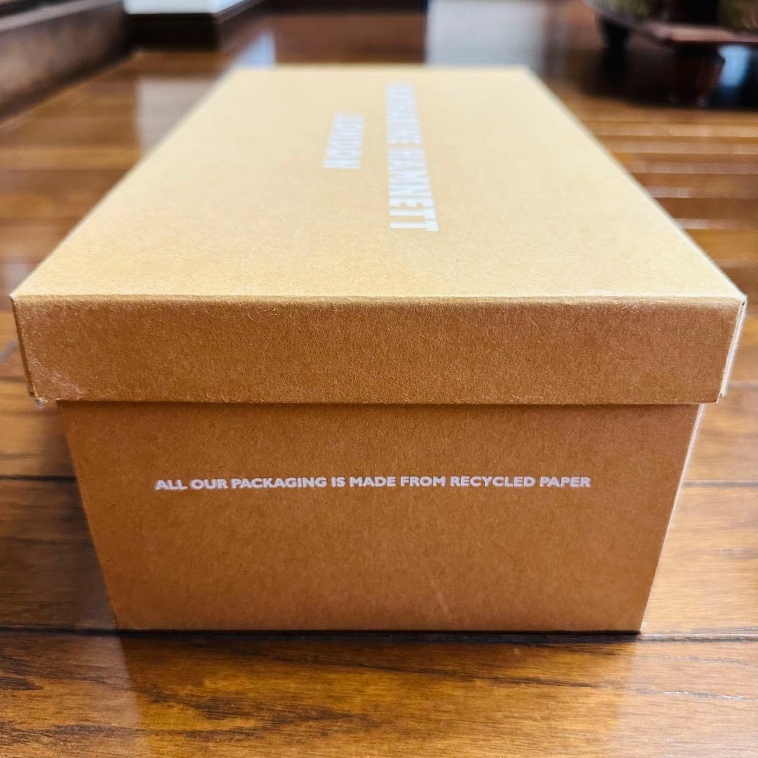 【美品/26.5cm】 キャサリンハムネットロンドン 革靴 ブラウン 茶