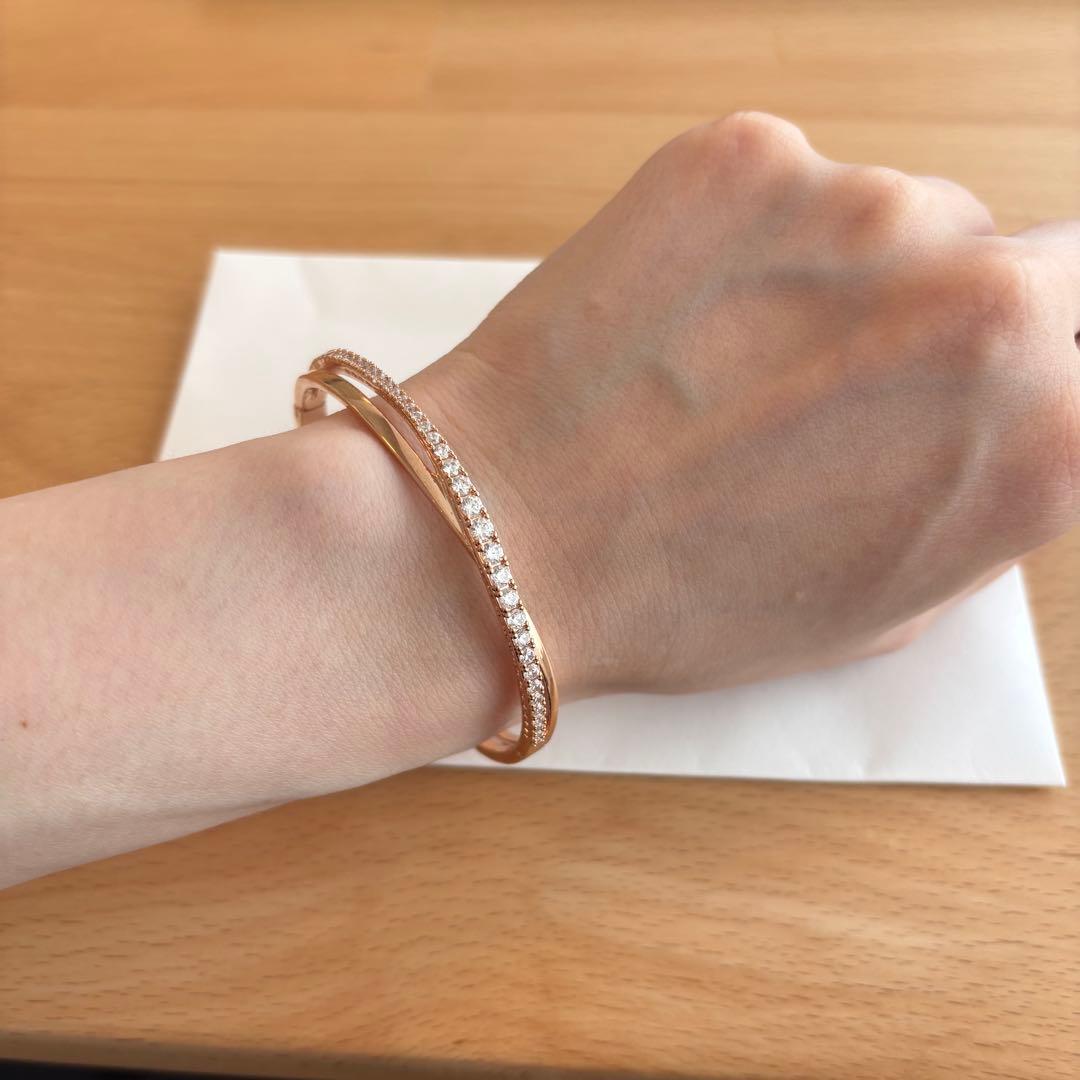 Swarovski Twist ブレスレット　スワロフスキー　ローズゴールド