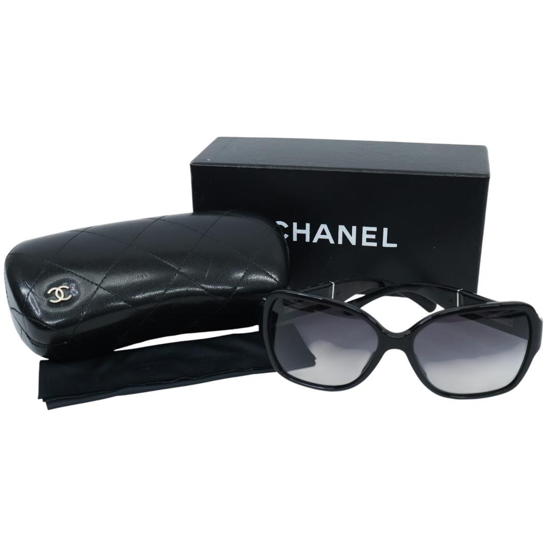 希少 CHANEL シャネル サングラス ココマーク ブラック ケース付
