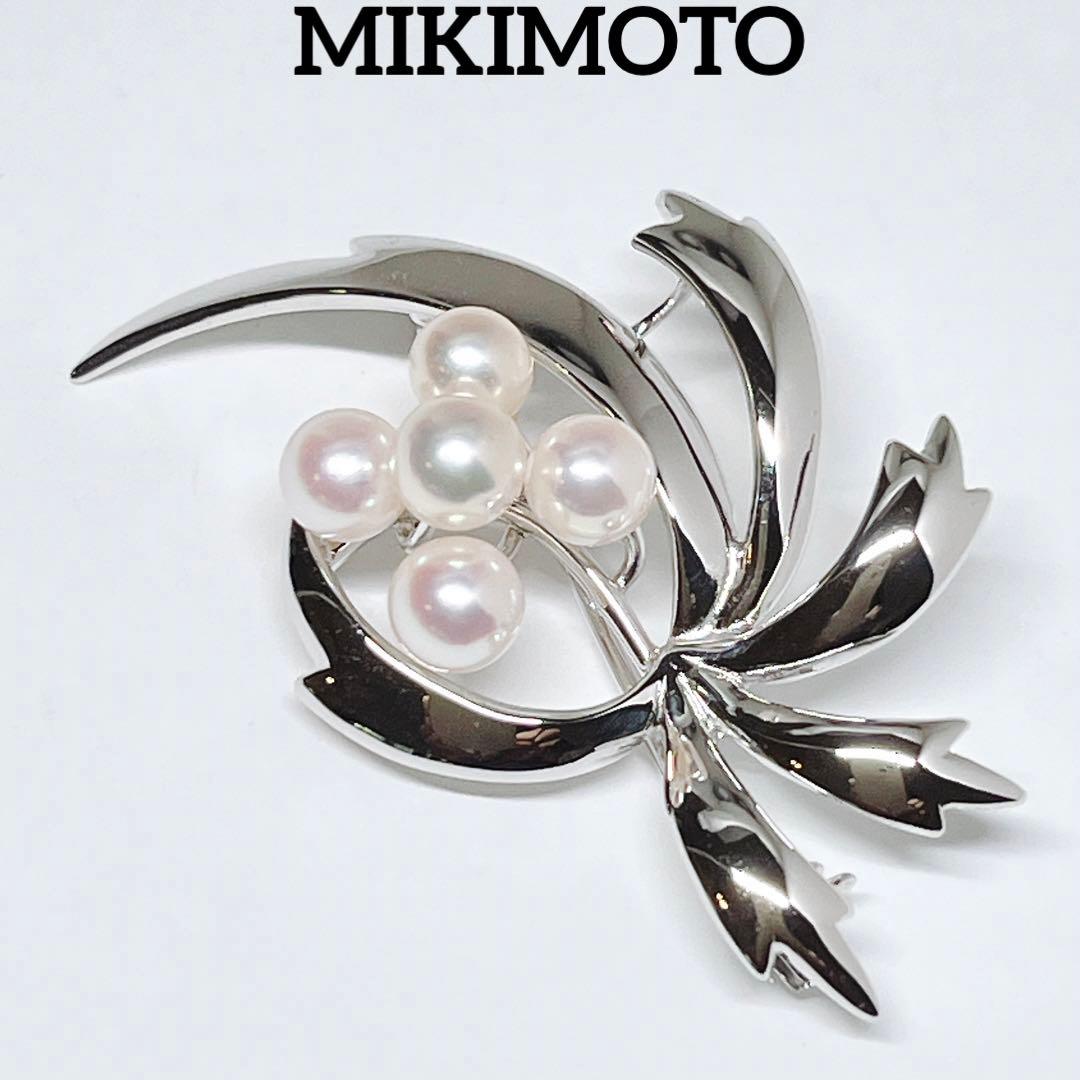 極美品✨MIKIMOTO ミキモト パール　ブローチ　コサージュ　 花