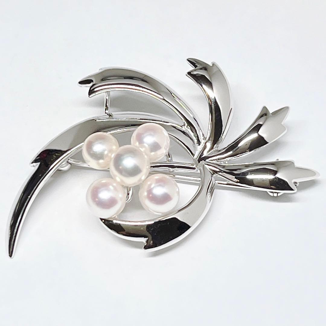 極美品✨MIKIMOTO ミキモト パール　ブローチ　コサージュ　 花