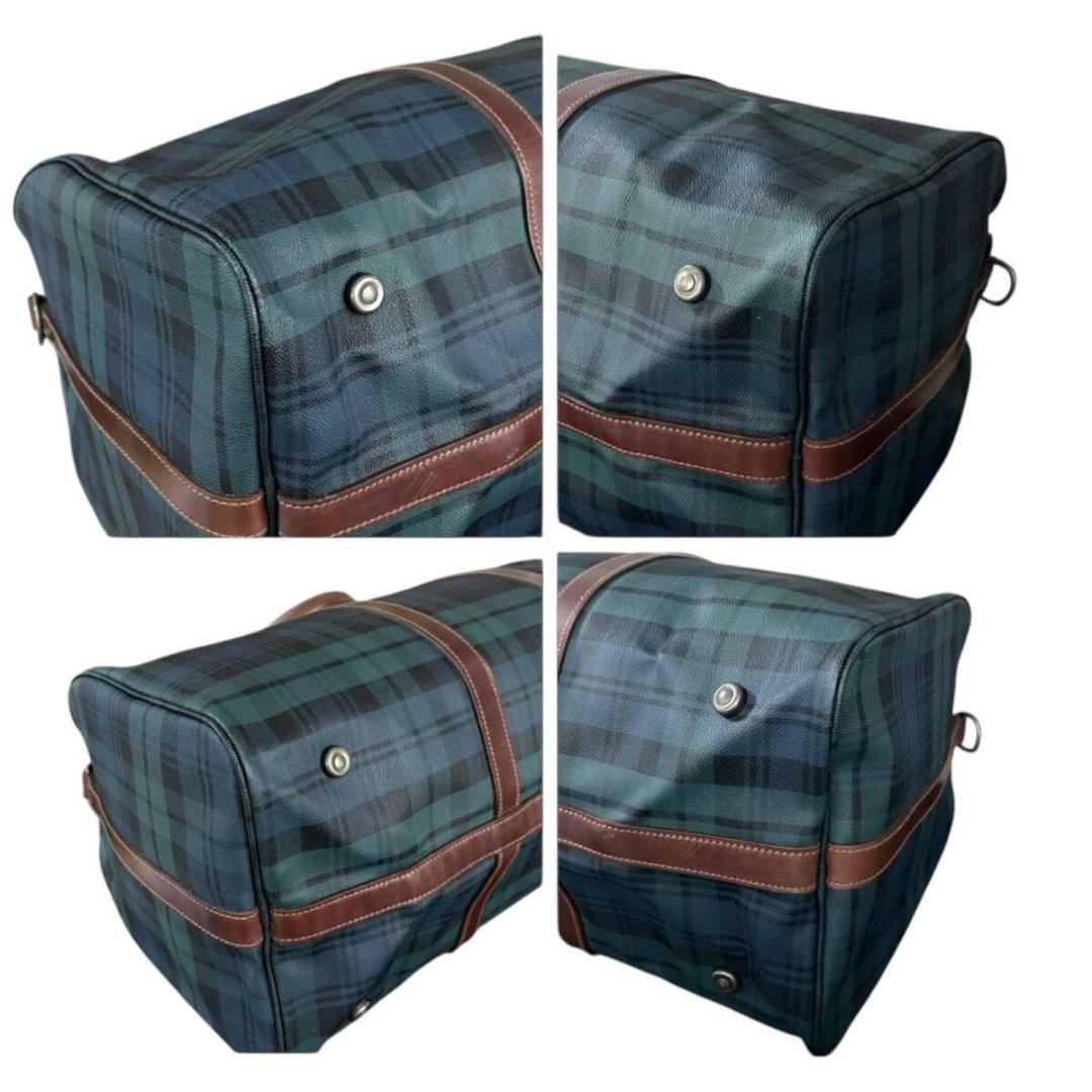 美品 ポロ ラルフローレン ボストンバッグ 特大 大容量 ブラックウォッチ