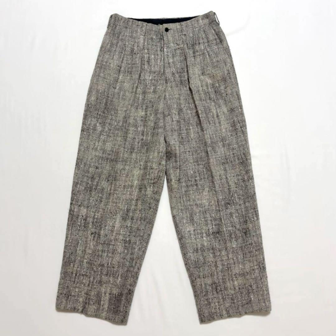 スペシャル 90s ワイズフォーメン ウールシルクツイードスラックス ヨウジ