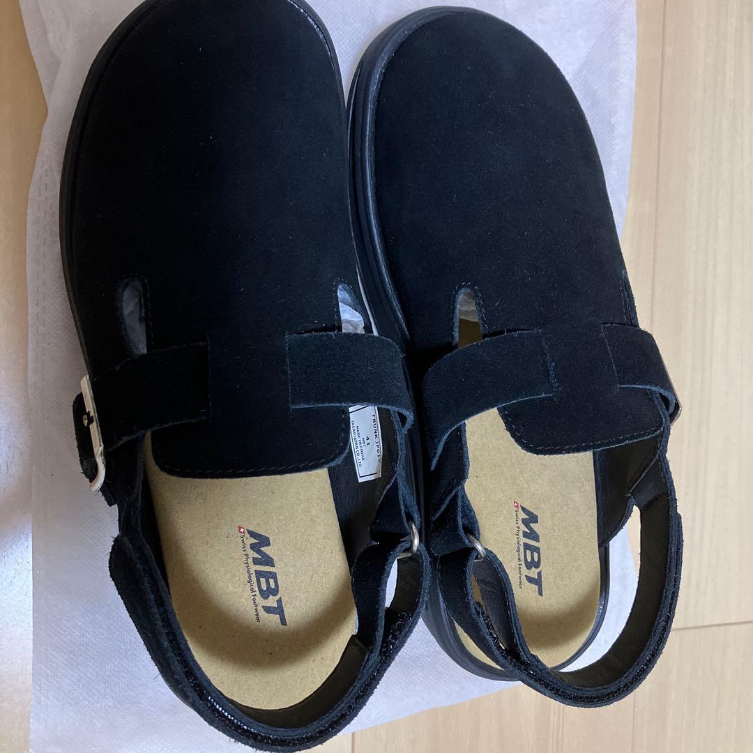 MBT ブラック サンダル バックストラップ