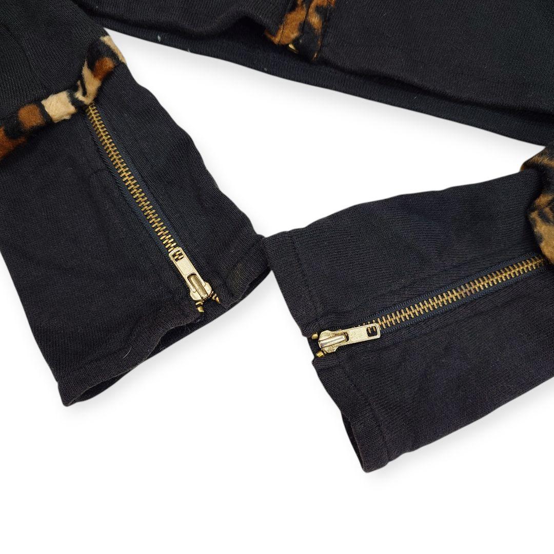 【新品】d.i.a. レオパード 豹柄 短丈 ショート丈 ジップパーカー Y2K