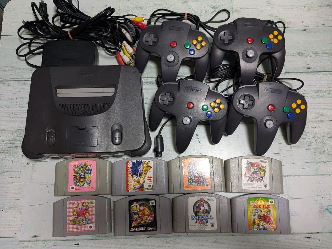 ニンテンドー64 すぐに4人で遊べる　ソフト8本