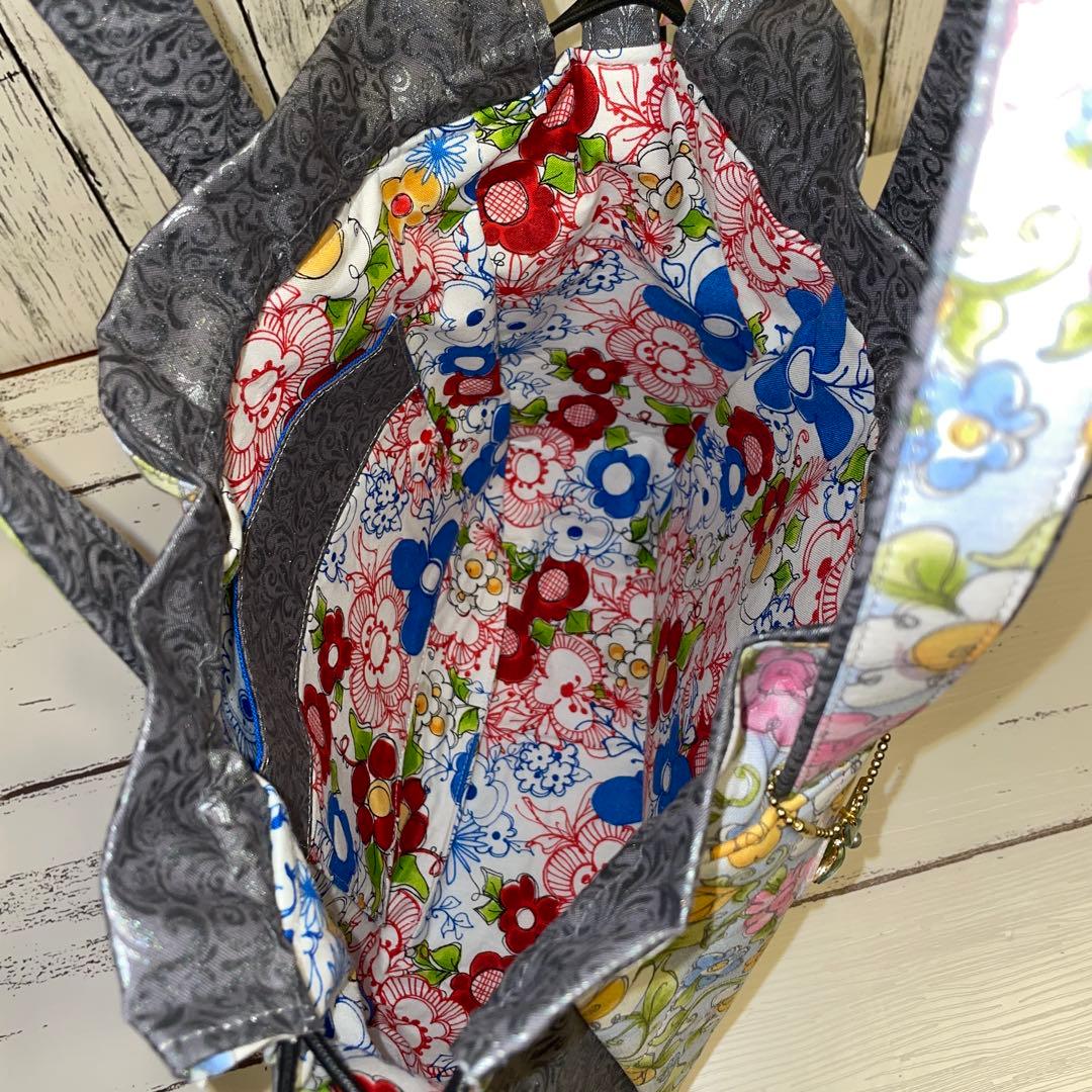 HattomamaロラライハリスNo.44.45別マチトート、ラウンド巾着