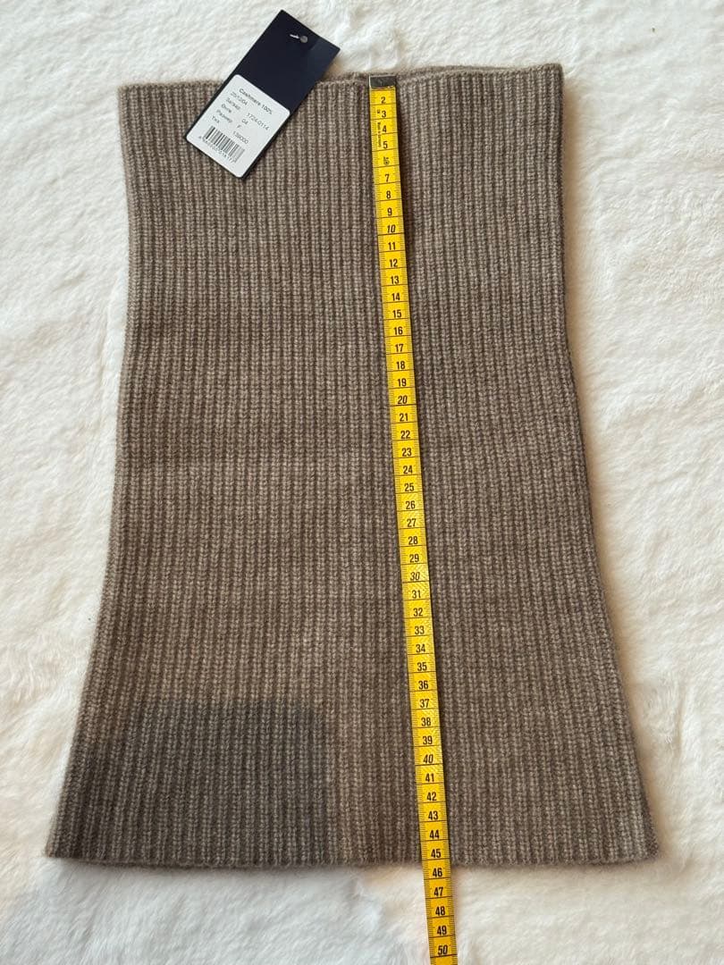 カシミヤ100%ネックウォーマー　ブラウン