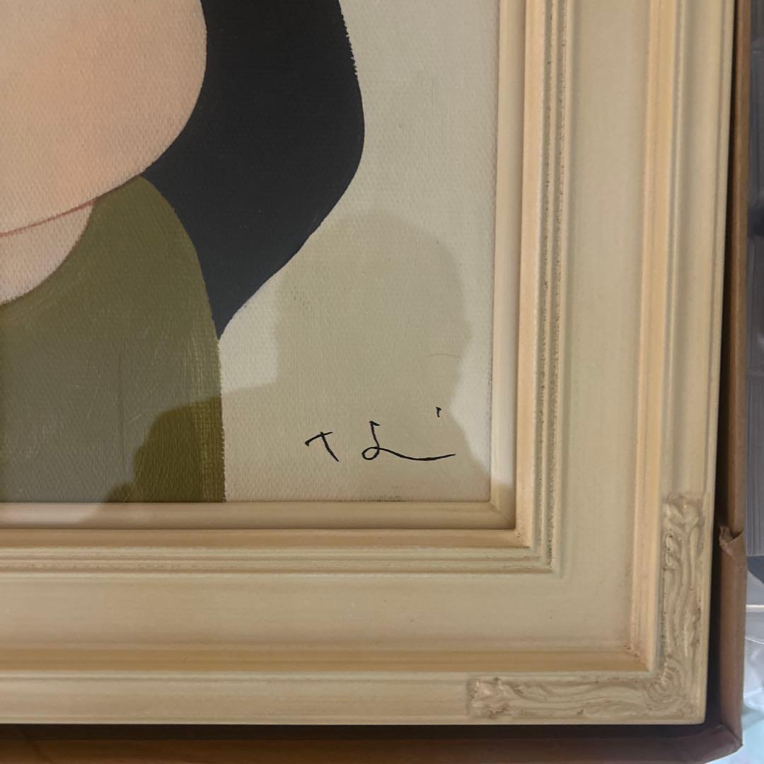 模写　奈良美智　女の子　額付き