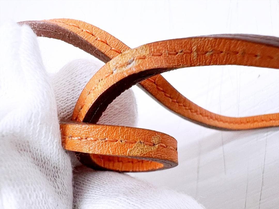 良好品　HERMES　エルメス　ルーペ　ネックレス　レザー　金属素材