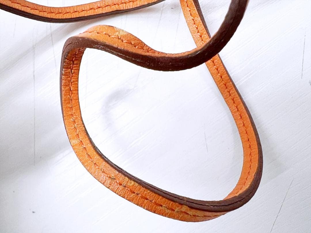 良好品　HERMES　エルメス　ルーペ　ネックレス　レザー　金属素材