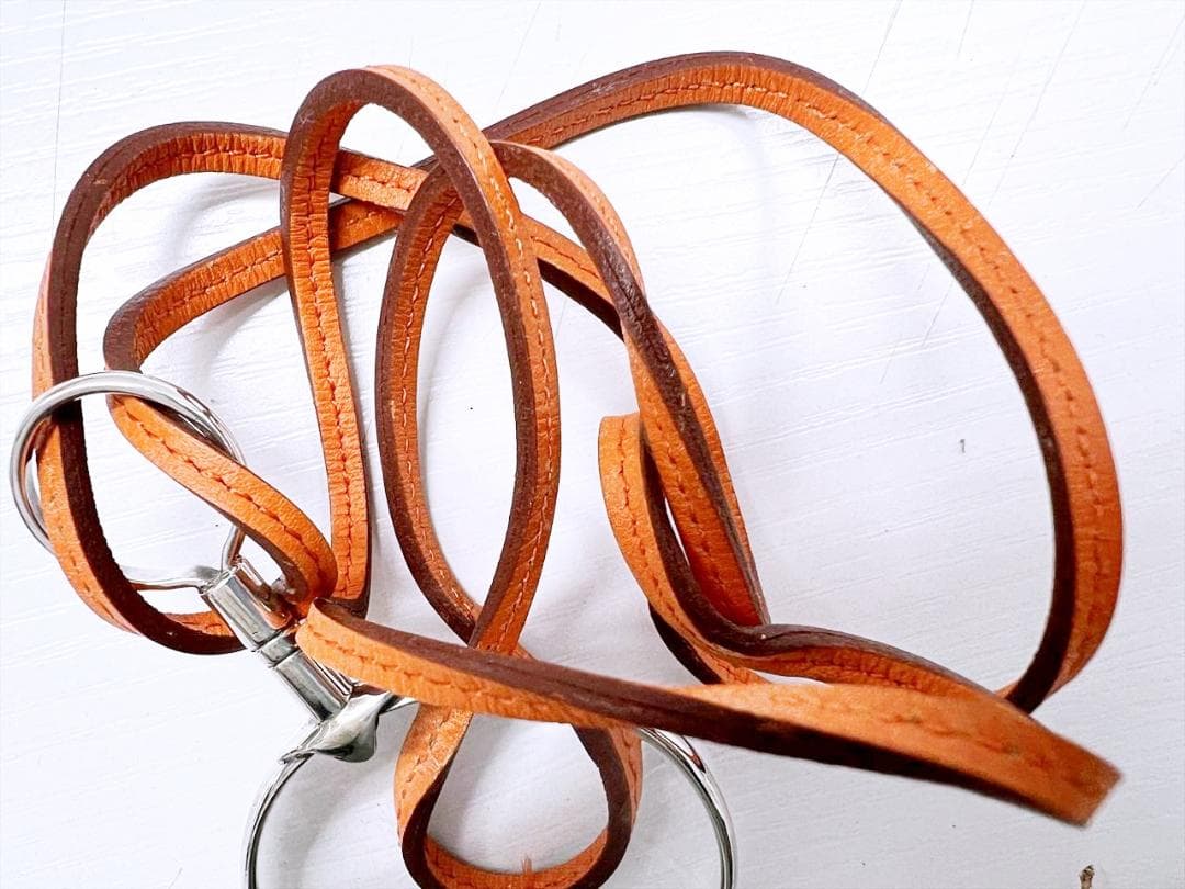 良好品　HERMES　エルメス　ルーペ　ネックレス　レザー　金属素材