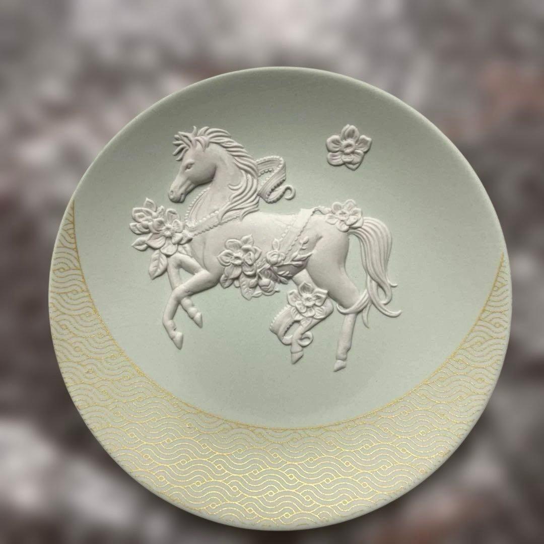 ウェッジウッド　干支トレイ午　馬