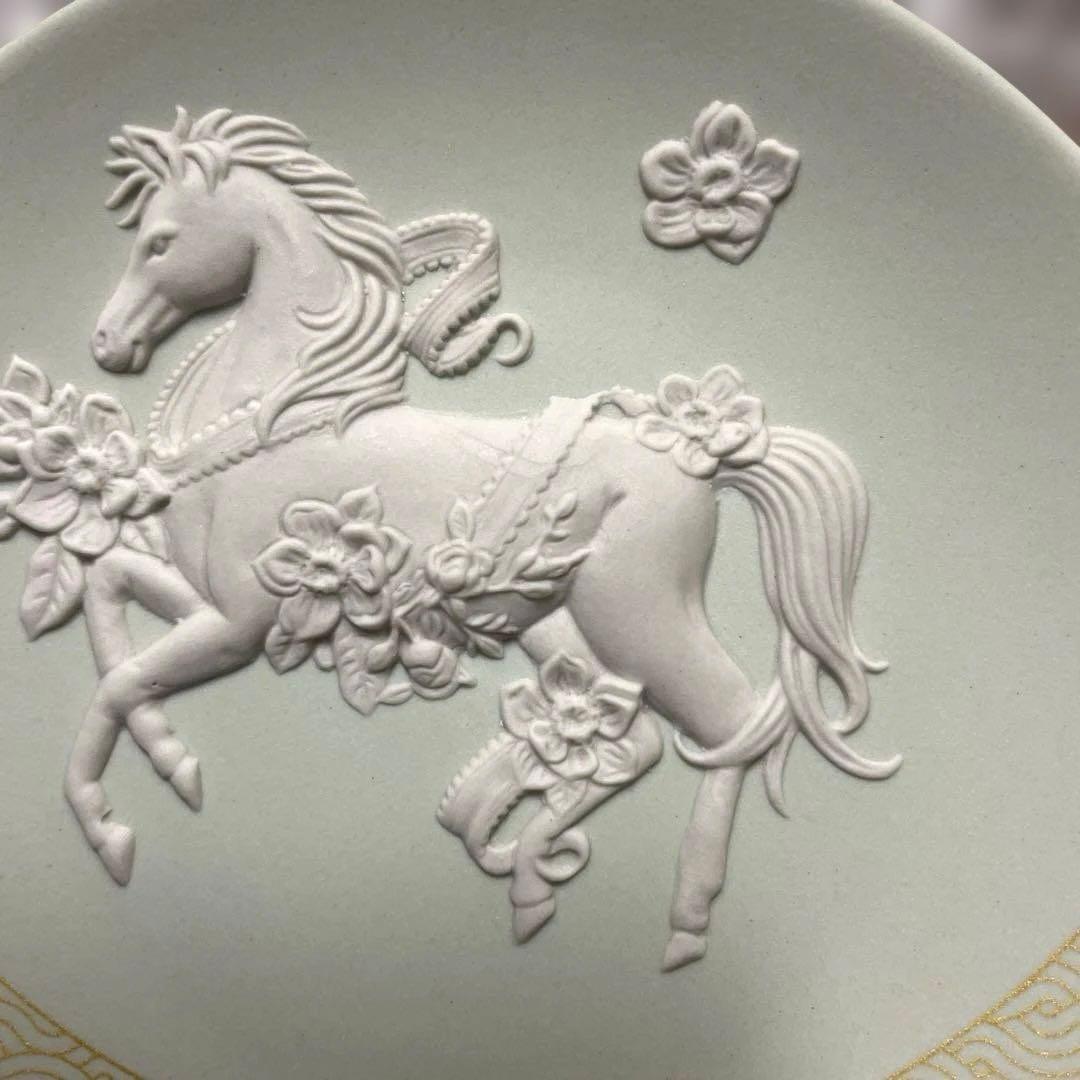 ウェッジウッド　干支トレイ午　馬