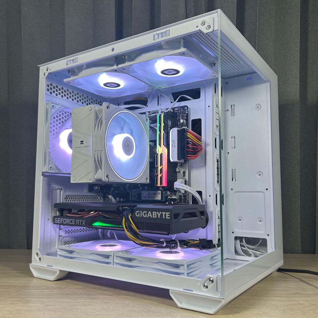 高性能 白 ゲーミングPC RTX3060ti Windows11 ワイルズ快適