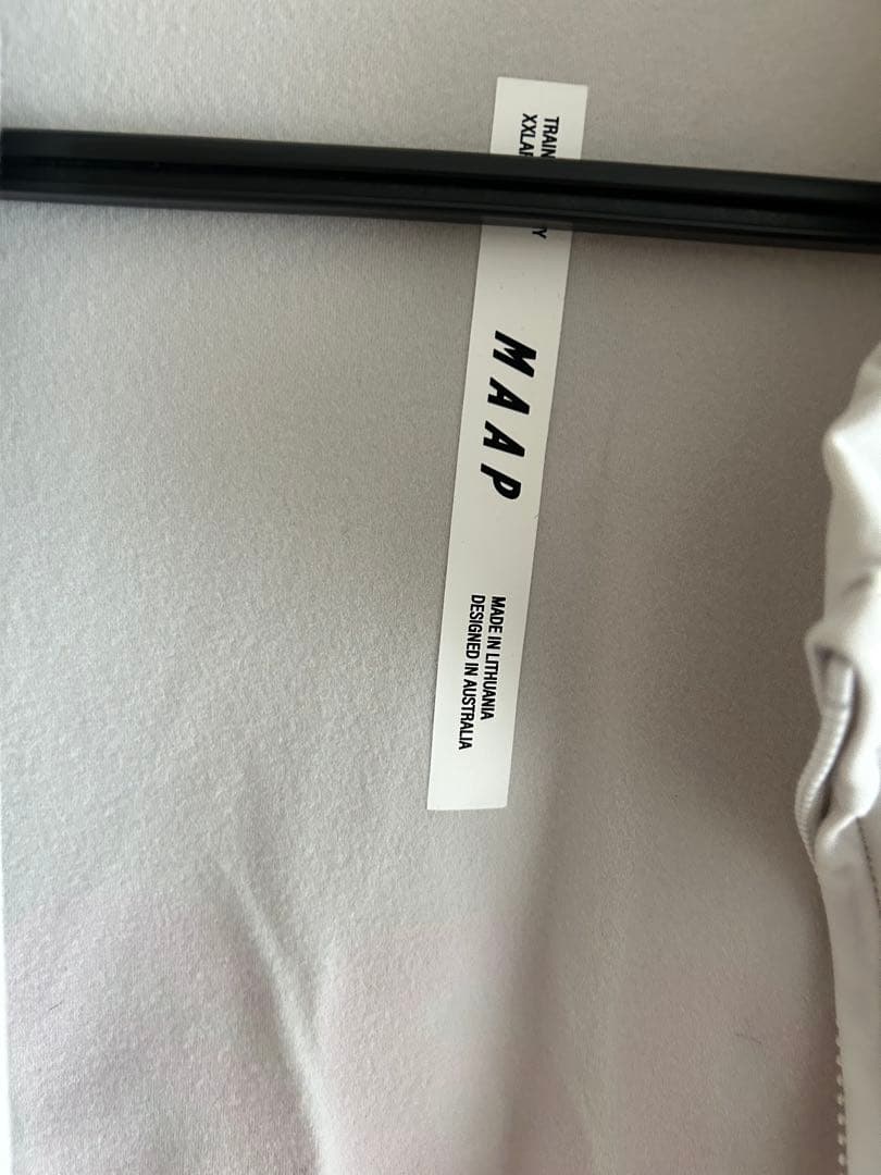  サイクルジャージ 白っぽい　グレー　XL マープ