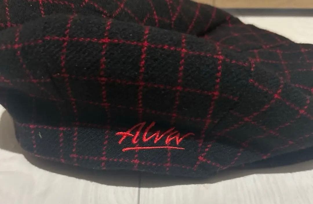 ニューヨークハット　Alvar ウール チェック柄 ベレー帽