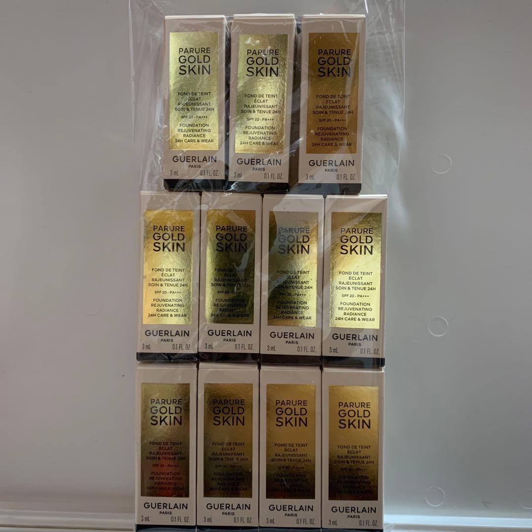 フランス製ゲランGUERLAIN PARURE GOLD SKIN 3mlx11