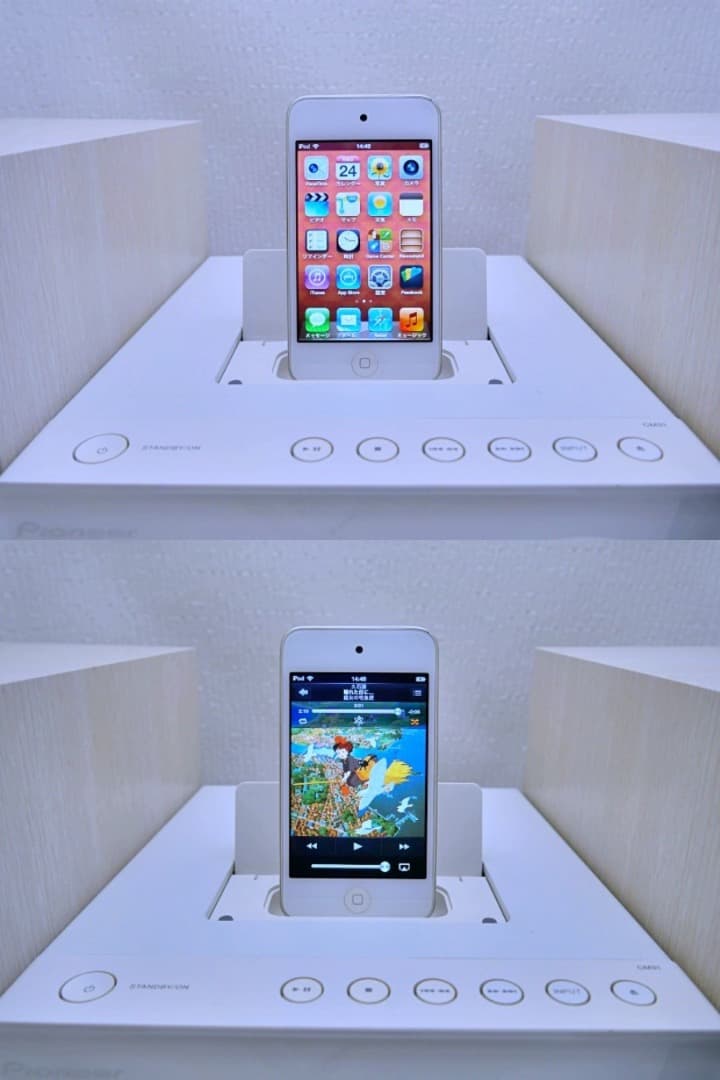 ★稼働美品　パイオニアCD ミニコンポ X-CM31-W　第四世代i-pod付き