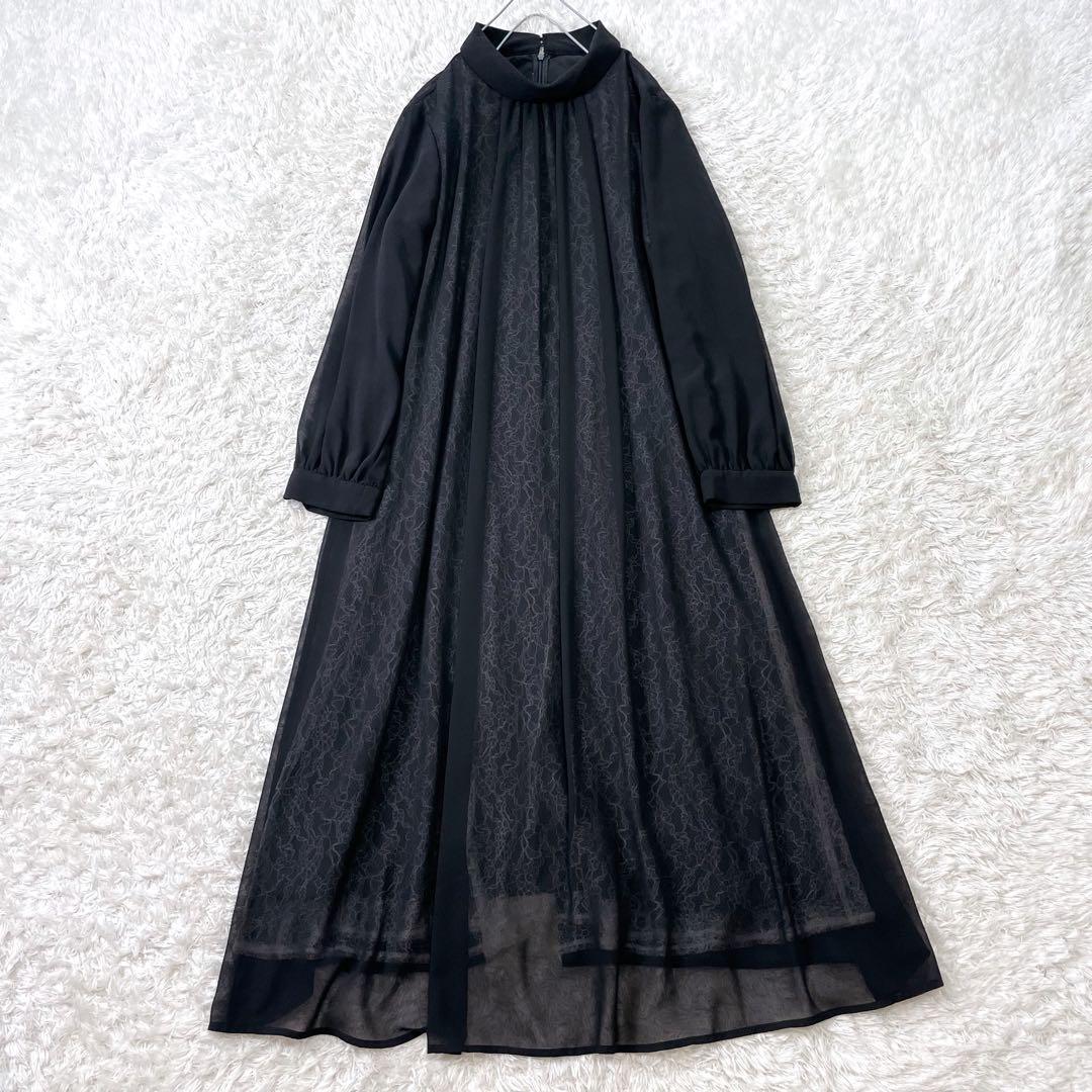 美品✨️ネイナ Neina パーティーワンピース 重ね レース フォーマル 3L