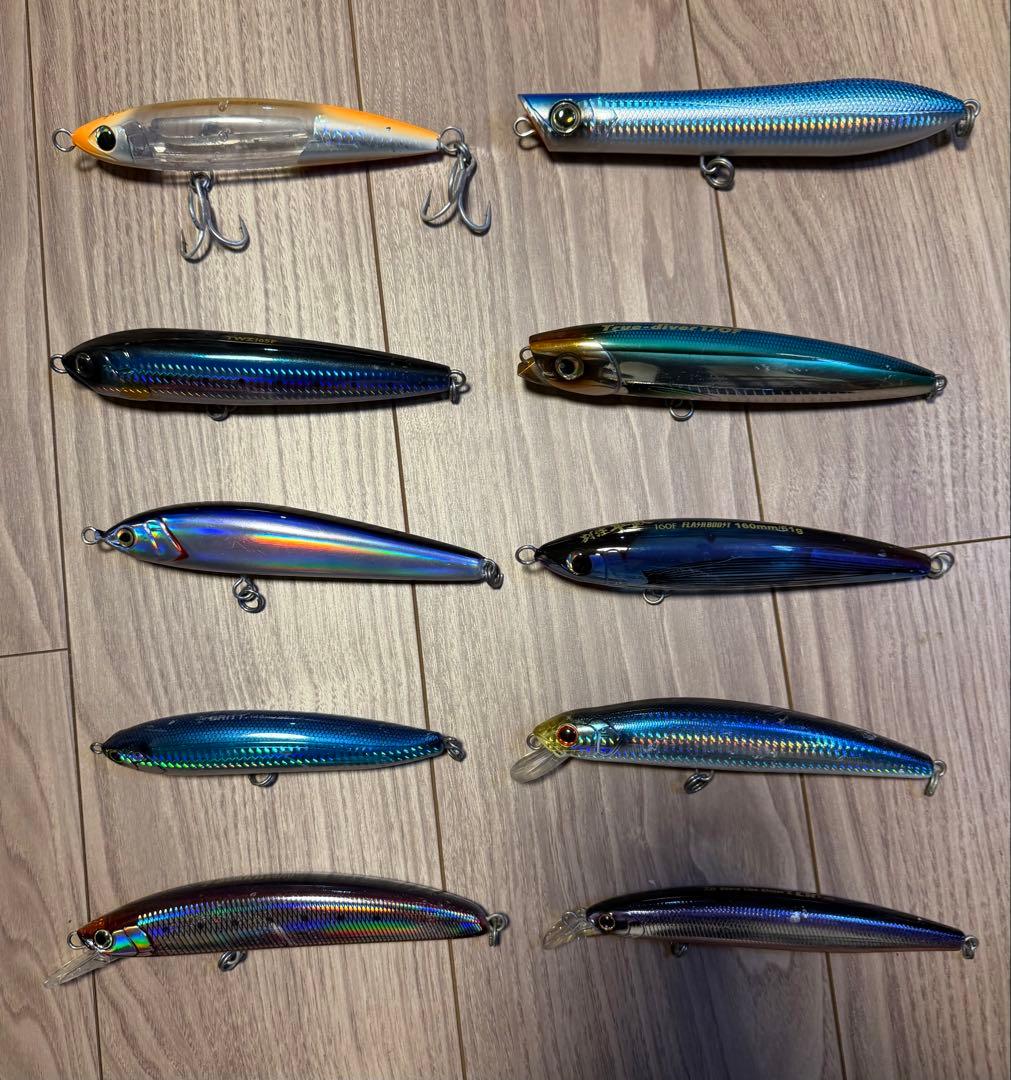 最終値下げ！青物用ルアー10個セット　魚じゃらし工房Musya1402マイワシ等