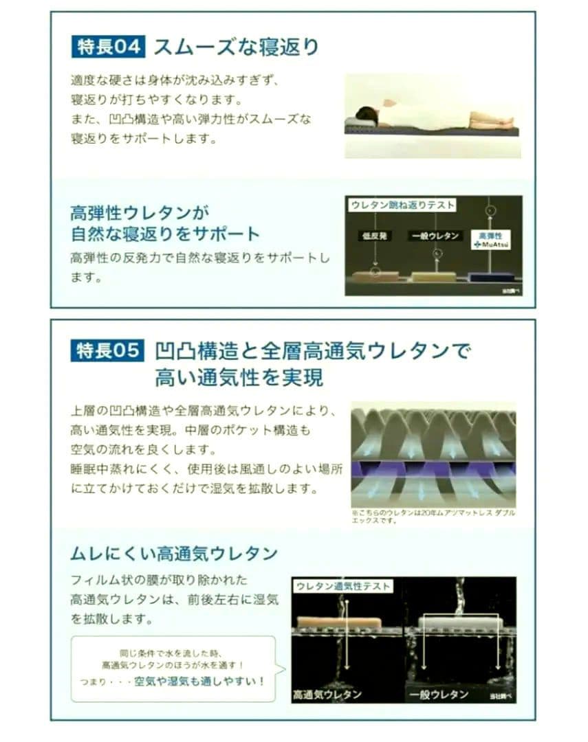 ムアツ20年マットレス　昭和西川　 シングル Pro X ハード