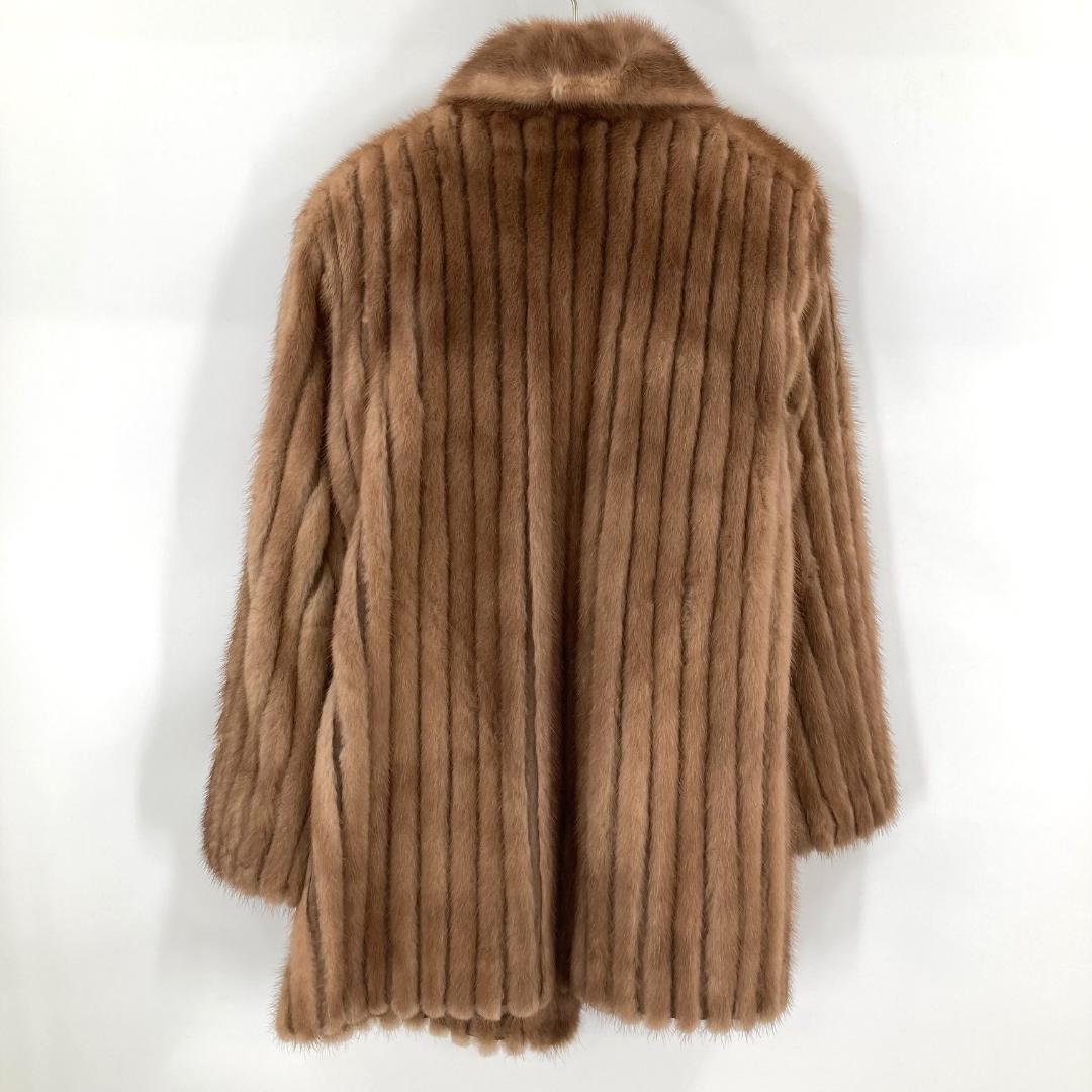FARLON ファーロン　コート　毛皮　ブラウン　11サイズ