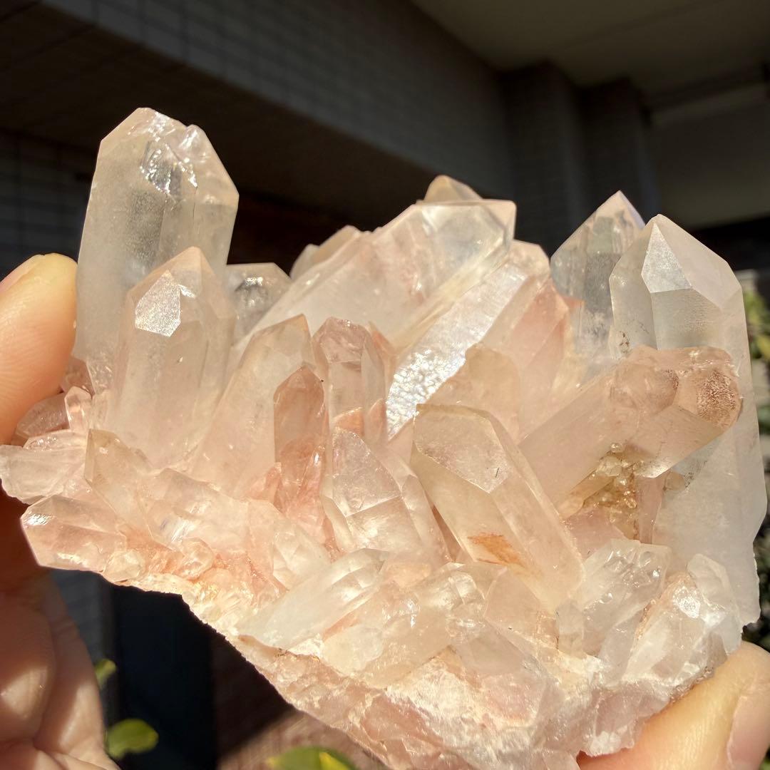 自然色　水晶クラスター モリオン　14個セット　1kg 水晶　原石　自然石c1