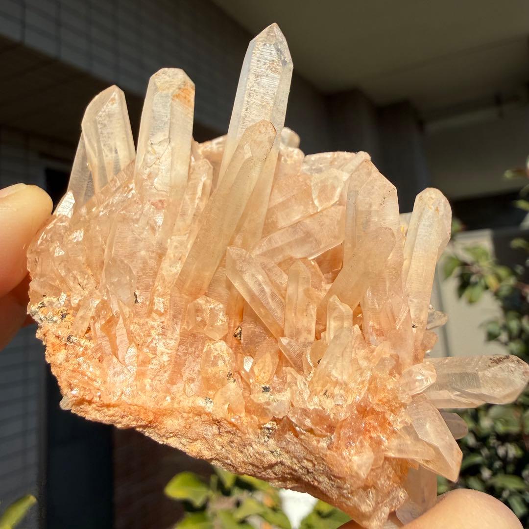 自然色　水晶クラスター モリオン　14個セット　1kg 水晶　原石　自然石c1