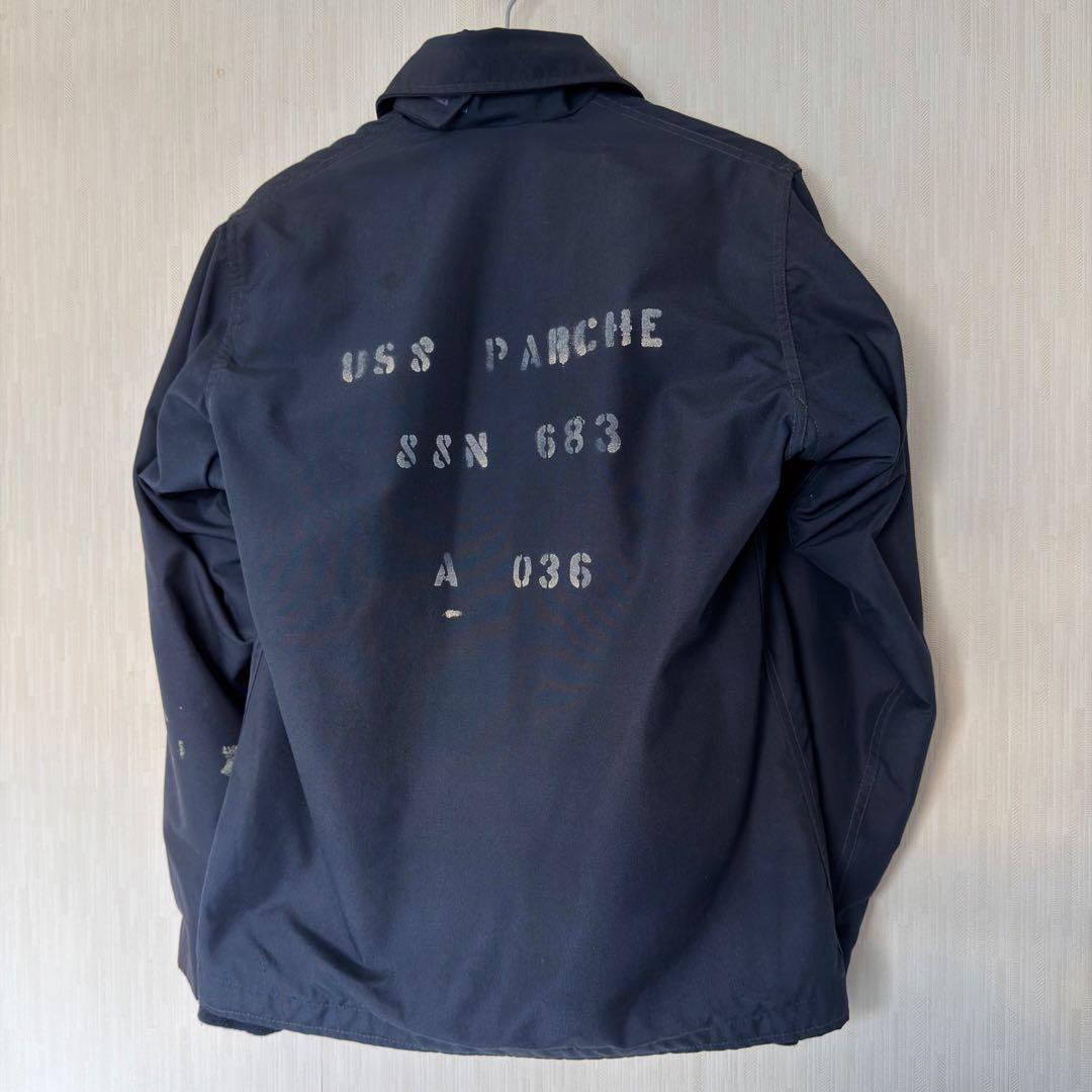 h*9様 US NAVY アラミドデッキジャケット 初期 米軍実物 ステンシル