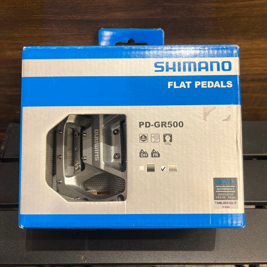 SHIMANO PD-GR500 フラットペダル シルバー