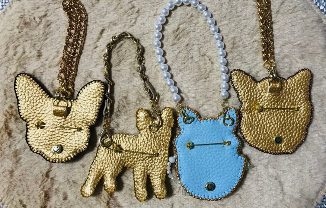 Chucky ☆ʕ•ᴥ•ʔ様のオーダー品です　バッグチャーム4点ハンドメイド