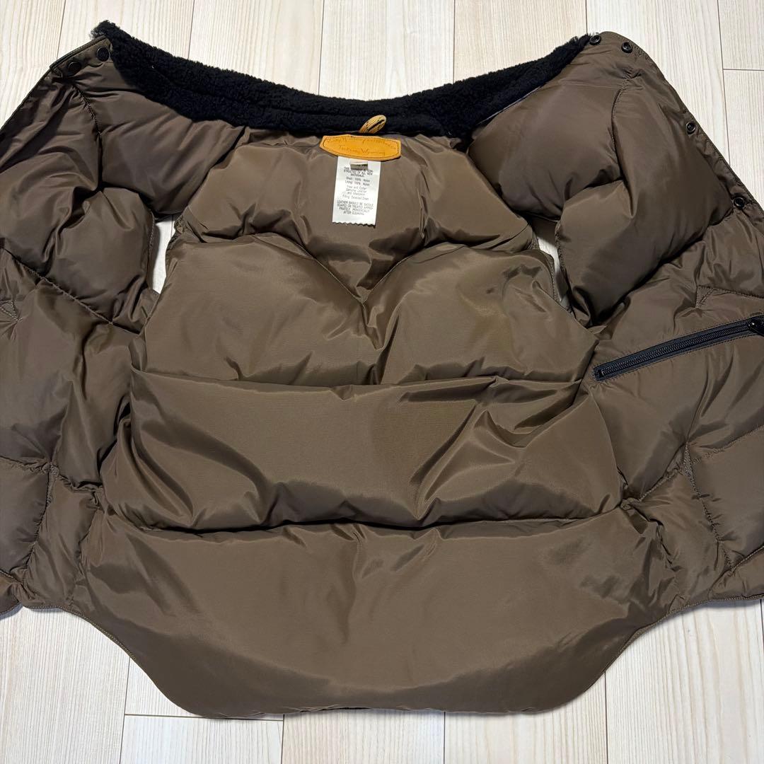 極美品　ロッキーマウンテン　クリスティ　ボア　ダウンベスト　オリーブ　ブラック