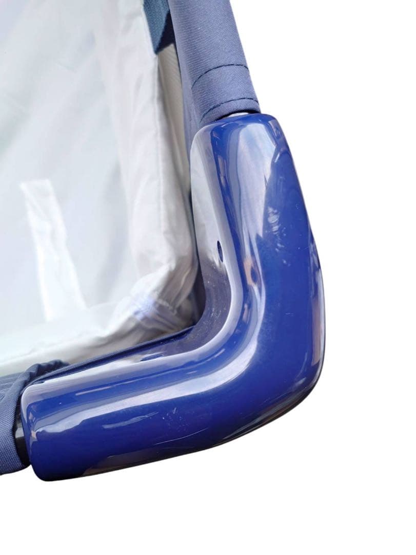 KATOJI ポータブルベビーベッド　ネイビー　マット付き63711