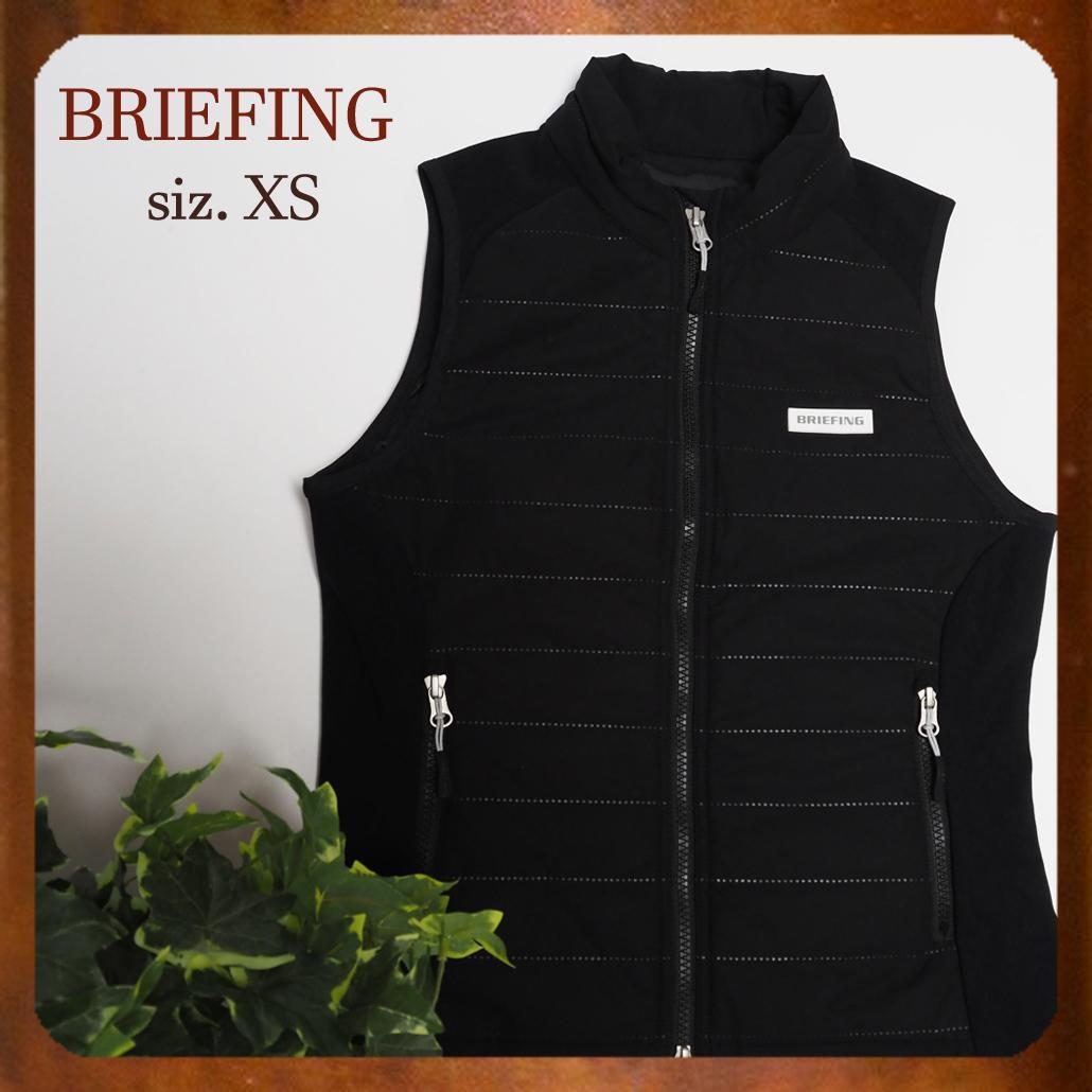 美品 BRIEFING GOLF ウィメンズ中綿ベスト BRG203W30 黒