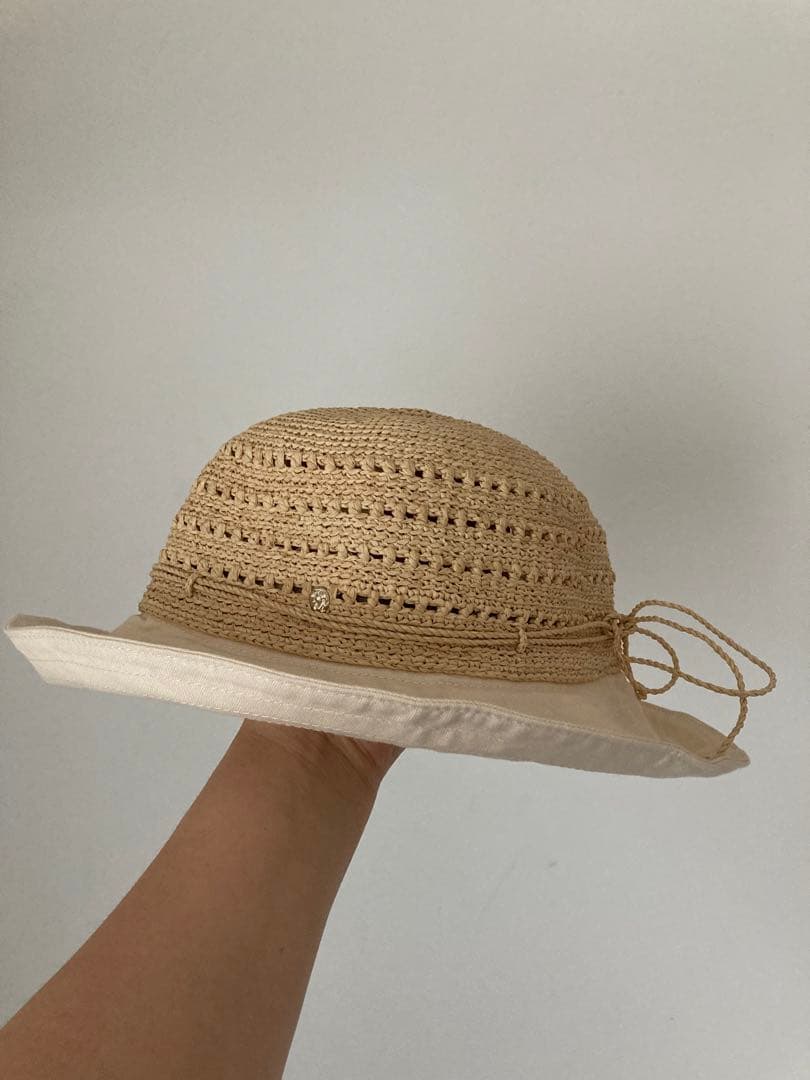 HELEN KAMINSKI ヘレンカミンスキー　コットン&ラフィア　麦わら帽子