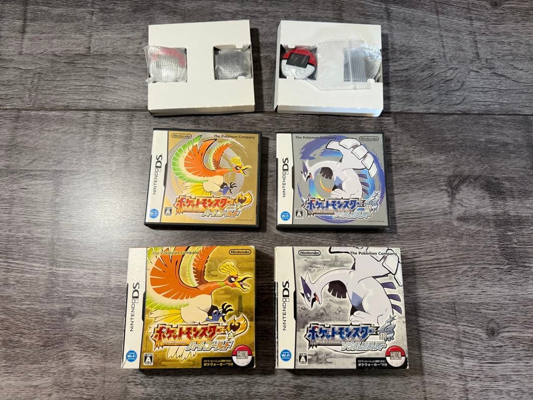 DS ポケットモンスター ハートゴールド & ソウルシルバー ポケウォーカー有り