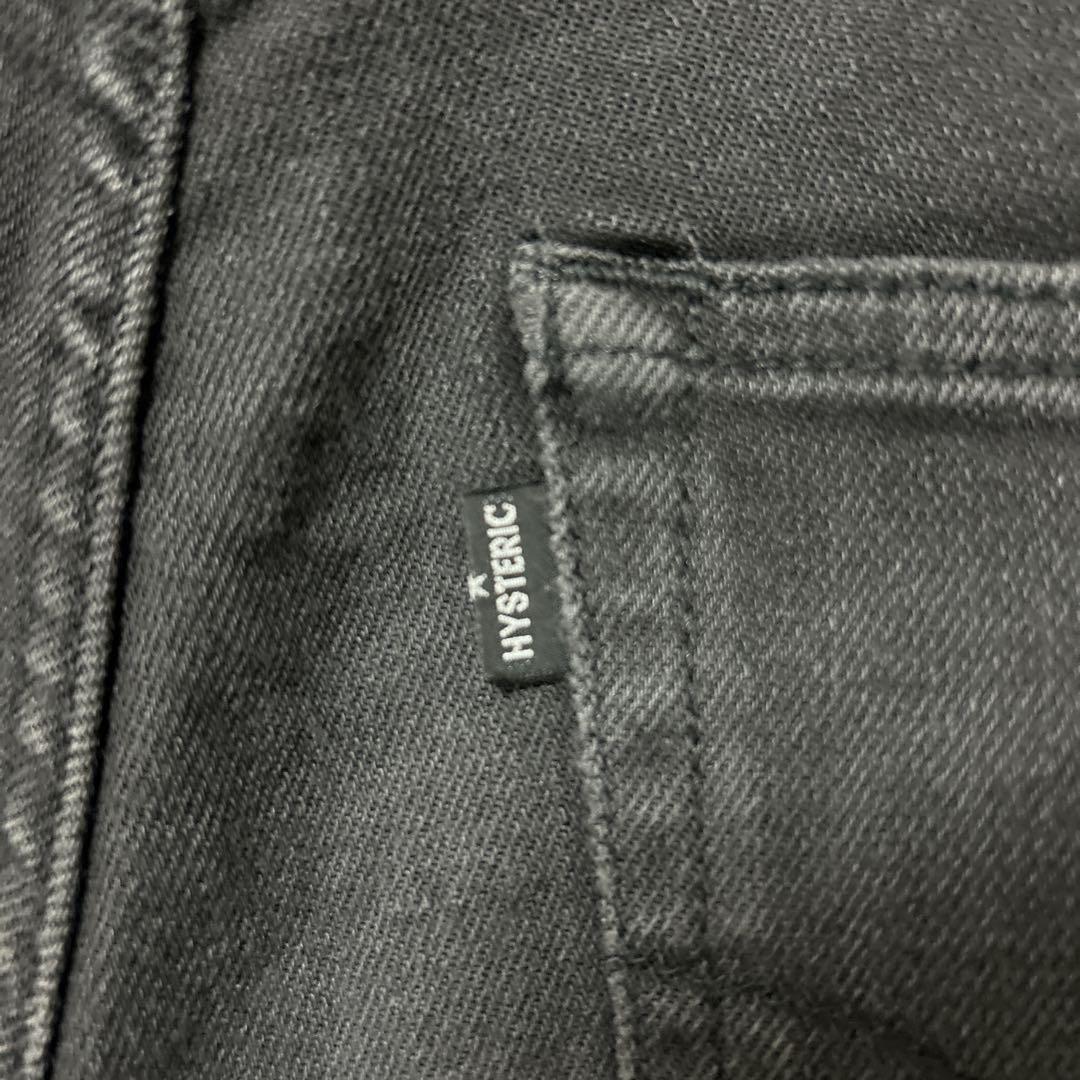 HYSTERIC GLAMOUR　リメイクスリムパンツ　ストレッチダメージデニム