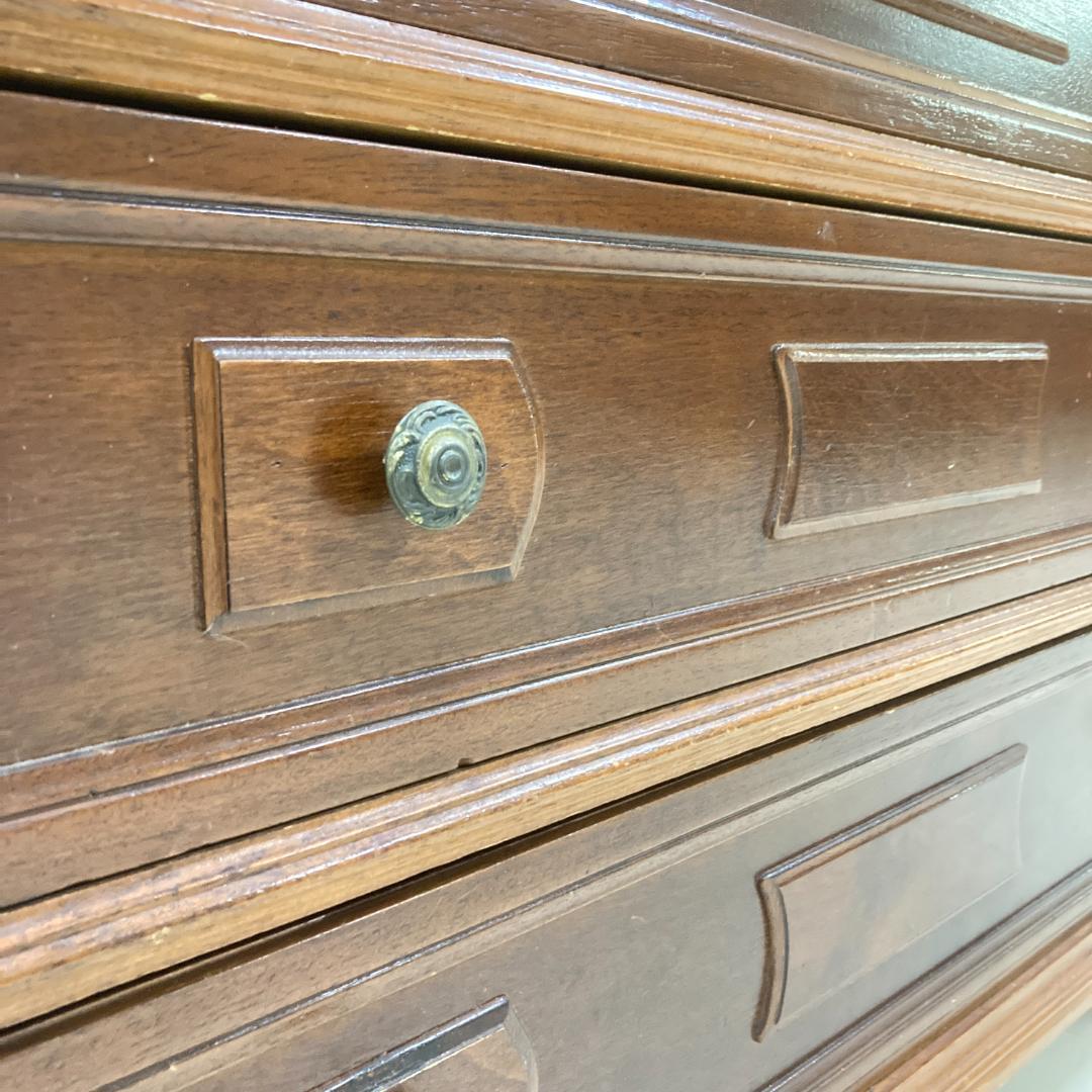 イギリス　アンティーク　４段チェスト　タンス　収納