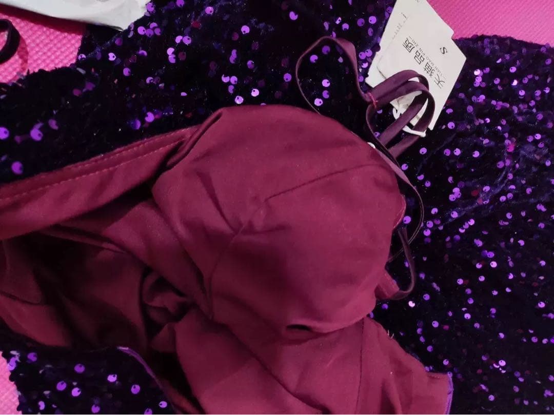 キラキラスパンコール✭背中開きロングドレス✭パーティー魅了エレガントセクシー