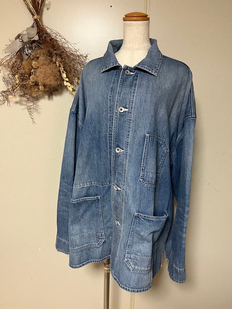 ★値下げ　Veritecoeur 　デニムワークジャケット　F 美品