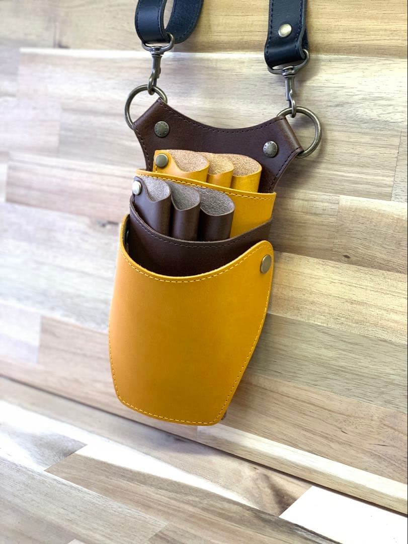 シザーケース　美容師　理容師　トリマー　美容関係　本革