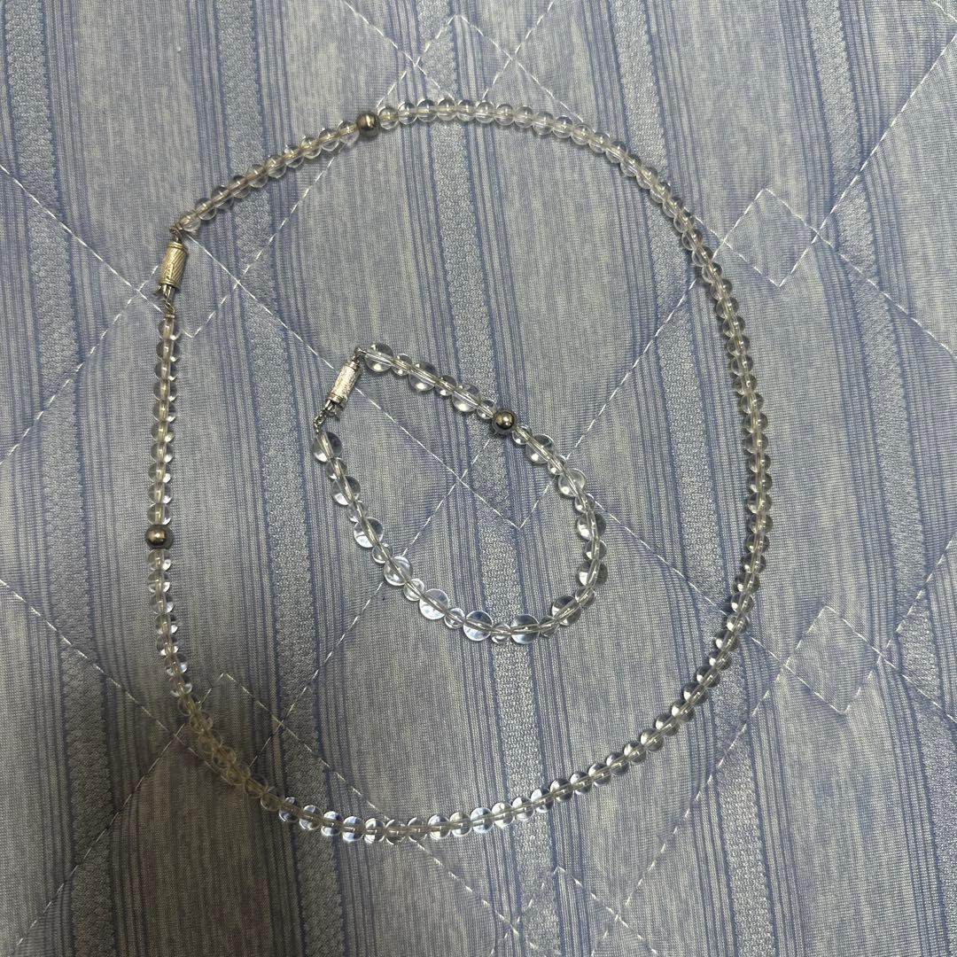 ファイテン　アスリートクリスタル　ネックレス、ブレスレットセット