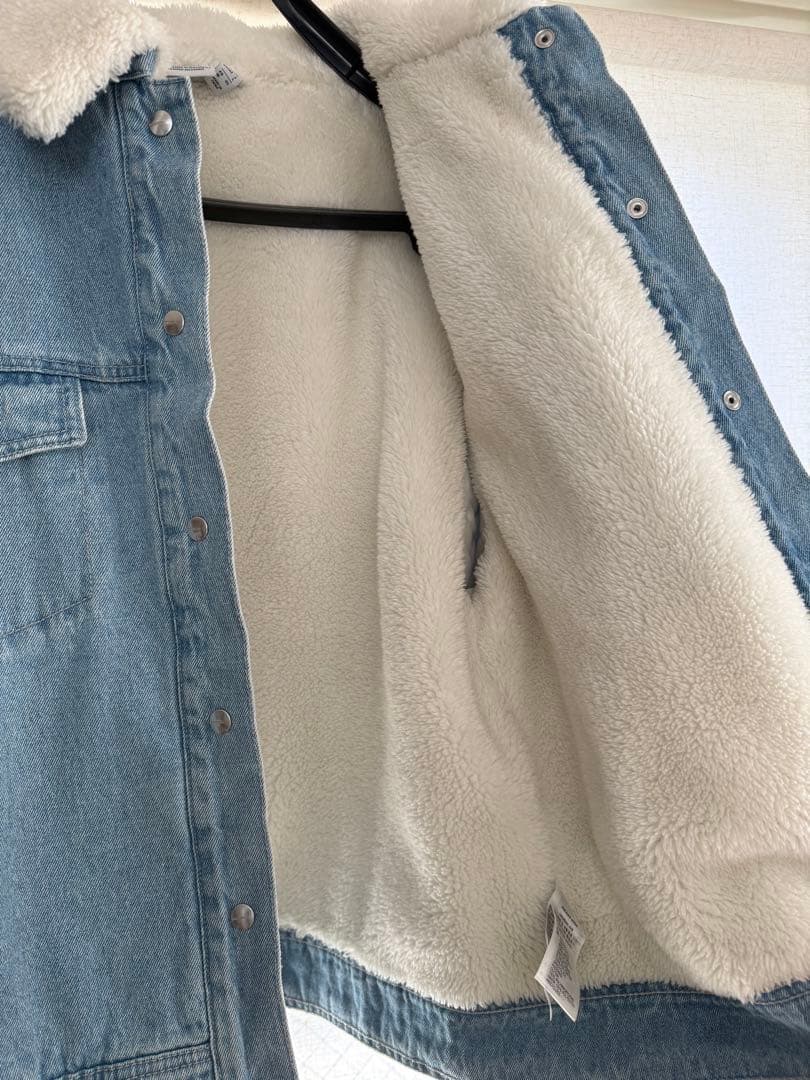 美品　アディダスオリジナルス　デニムジャケット　ボアジャケット