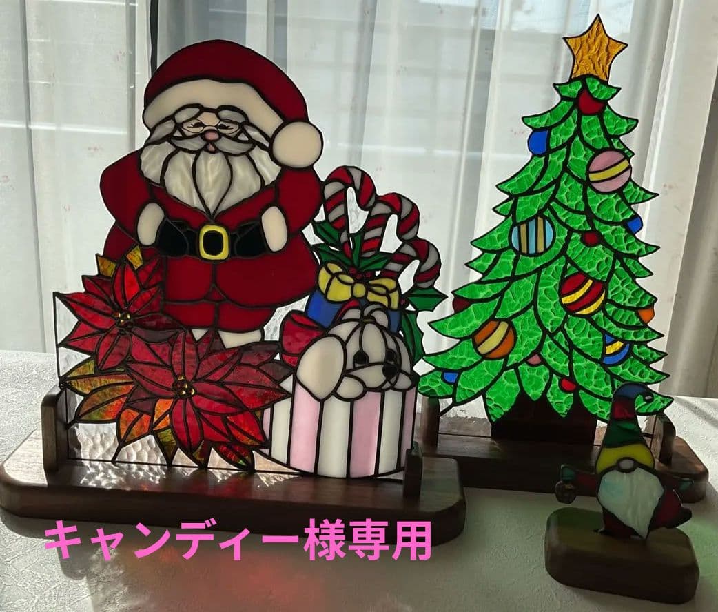 ステンドグラス　クリスマス③