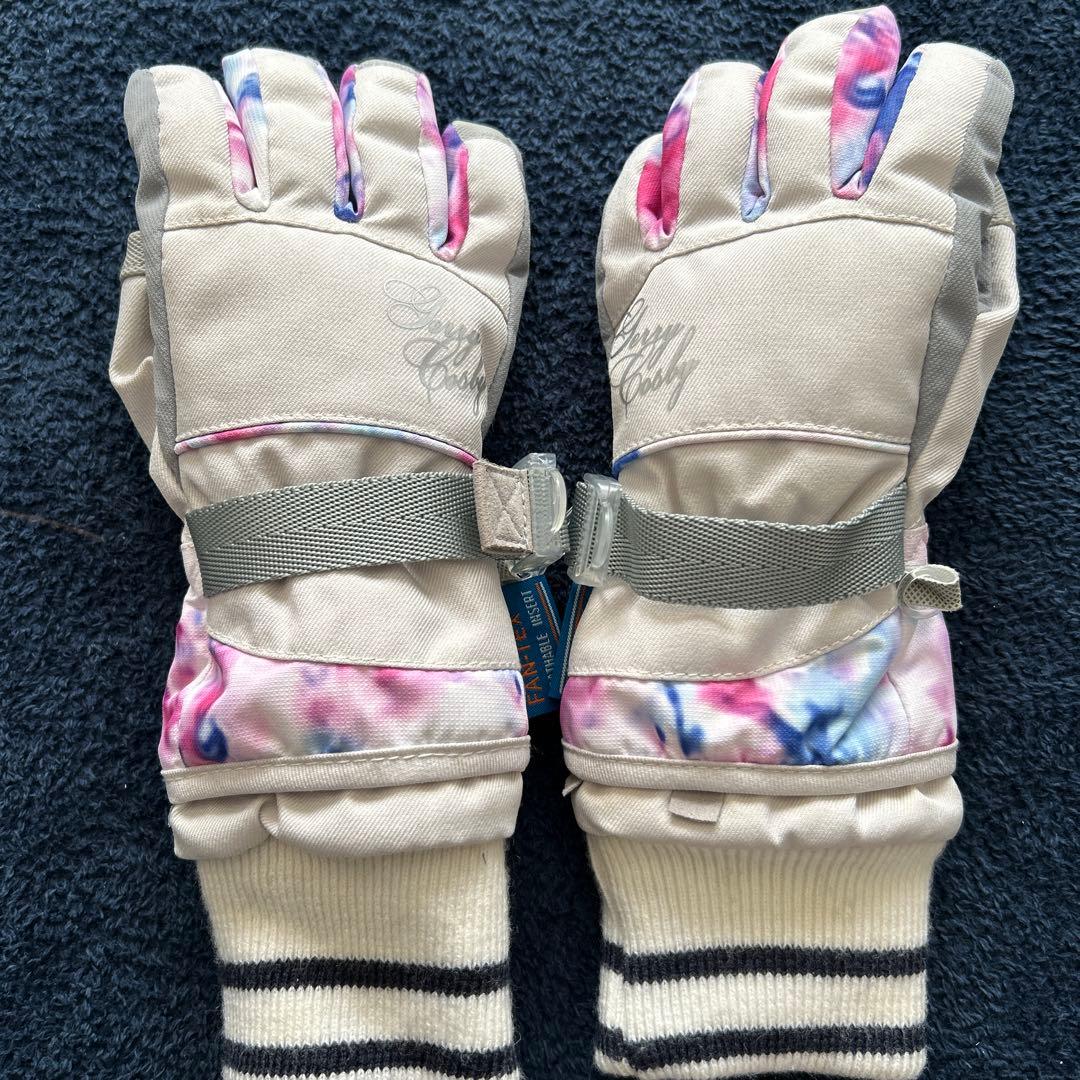 スキーウェアセット　調整可能　笛付き　手袋　プロテクター　110-130cm