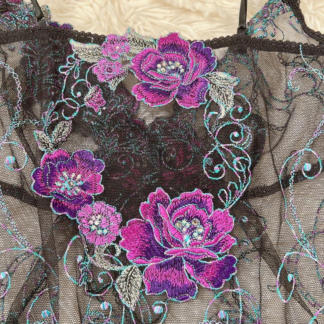 【Mサイズ】レア サルート 84G キャミソール CTJ284 ブラック 廃盤