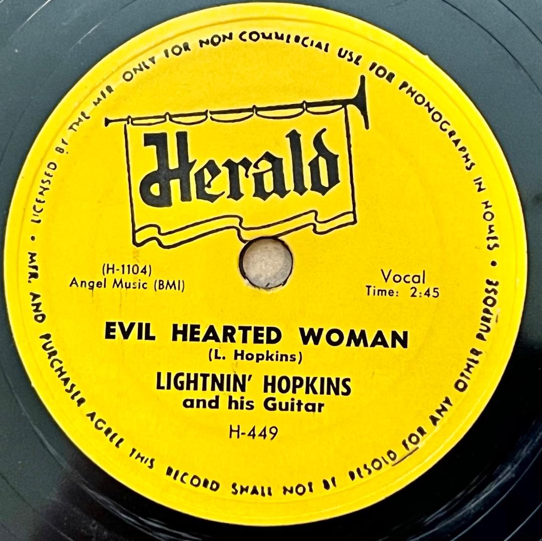 洋楽 Lightnin' Hopkins Evil Hearted Woman